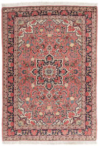  Hamadan Teppich 110X160 Echter Orientalischer Handgeknüpfter Dunkelrot/Schwartz (Wolle, Persien/Iran)
