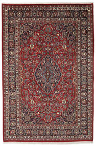  Orientalischer Maschad Teppich Teppich 198X295 Dunkelrot/Schwarz (Wolle, Persien/Iran)