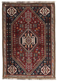  Ghashghai Teppich 119X156 Echter Orientalischer Handgeknüpfter Schwartz/Dunkelbraun (Wolle, Persien/Iran)