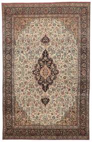 Echter Teppich Ghom Kork/Seide Teppich 195X305 Braun/Schwarz (Wolle, Persien/Iran)