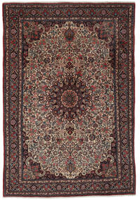 Bidjar Teppich Teppich 218X324 Schwarz/Dunkelrot (Wolle, Persien/Iran)