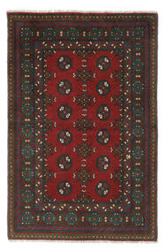  Afghan Teppich 100X150 Echter Orientalischer Handgeknüpfter Schwartz/Weiß/Creme (Wolle, Afghanistan)