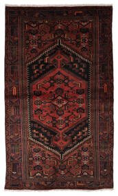  131X231 Zanjan Teppich Schwarz/Dunkelrot Persien/Iran 