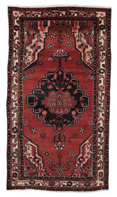  Hamadan Teppich 165X295 Echter Orientalischer Handgeknüpfter Läufer Schwartz/Dunkelbraun (Wolle, Persien/Iran)