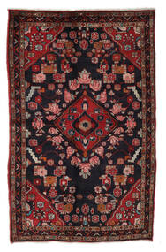  Arak Teppich 132X213 Echter Orientalischer Handgeknüpfter Schwartz/Dunkelbraun (Wolle, Persien/Iran)
