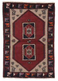  Klardasht Teppich 100X151 Echter Orientalischer Handgeknüpfter Schwartz/Dunkelbraun (Wolle, Persien/Iran)