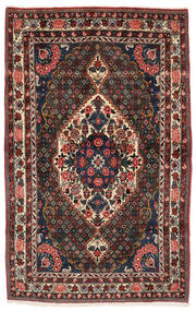Echter Teppich Bachtiar Teppich 133X205 Schwarz/Dunkelrot (Wolle, Persien/Iran)