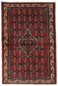 Asadabad Teppich 101X151 Schwarz/Dunkelrot (Wolle, Persien/Iran)