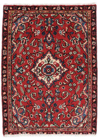  Asadabad Teppich 64X87 Echter Orientalischer Handgeknüpfter Dunkelrot/Schwartz (Wolle, Persien/Iran)