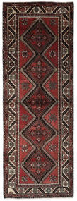  Hosseinabad Teppich 112X300 Echter Orientalischer Handgeknüpfter Läufer Schwartz/Dunkelbraun (Wolle, Persien/Iran)