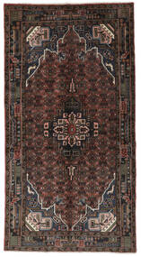  Koliai Teppich 145X273 Echter Orientalischer Handgeknüpfter Schwartz/Dunkelbraun (Wolle, Persien/Iran)