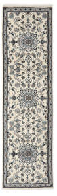 Nain Teppich 80X285 Echter Orientalischer Handgeknüpfter Läufer Schwartz/Olivgrün (Wolle, Persien/Iran)