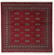  Pakistan Buchara 2Ply Teppich 200X205 Echter Orientalischer Handgeknüpfter Quadratisch Schwartz/Dunkellila (Wolle, Pakistan)