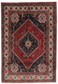 110X164 Ghashghai Fine Teppich Teppich Echter Orientalischer Handgeknüpfter Schwarz/Dunkelrot (Wolle, Persien/Iran)