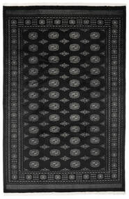 198X299 Pakistan Buchara 2Ply Teppich Teppich Echter Orientalischer Handgeknüpfter Schwarz/Dunkelgrau (Wolle, Pakistan)