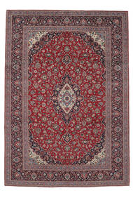  Keshan Teppich 265X378 Echter Orientalischer Handgeknüpfter Dunkelbraun/Schwartz Großer (Wolle, Persien/Iran)