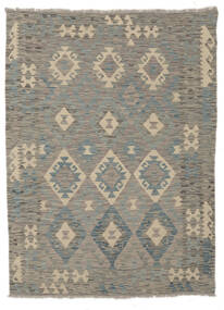  Kelim Afghan Old Style Teppich 126X171 Echter Orientalischer Handgewebter Dunkelgrau/Dunkelgrün (Wolle, Afghanistan)