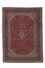  Keshan Teppich 247X342 Echter Orientalischer Handgeknüpfter Schwartz/Dunkelbraun (Wolle, Persien/Iran)