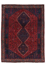  Shiraz Teppich 214X290 Echter Orientalischer Handgeknüpfter Schwartz/Weiß/Creme (Wolle, Persien/Iran)