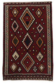  Persischer Kelim Vintage Teppich Teppich 184X285 Schwarz/Braun (Wolle, Persien/Iran)