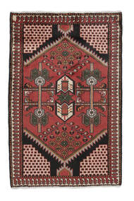 Hamadan Teppich Teppich 83X127 Dunkelrot/Schwarz (Wolle, Persien/Iran)