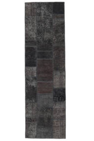 74X253 Patchwork - Persien/Iran Teppich Moderner Läufer Schwarz (Wolle, Persien/Iran)