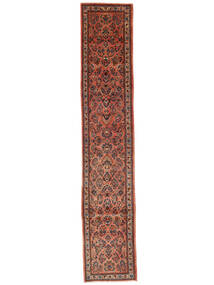 81X425 Sarough Teppich Teppich Echter Orientalischer Handgeknüpfter Läufer Dunkelrot/Schwarz (Wolle, Persien/Iran)