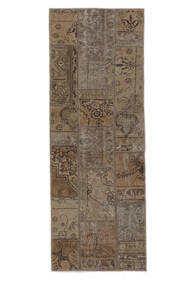 Echter Teppich Patchwork - Persien/Iran 74X205 Läufer Braun/Schwarz (Wolle, Persien/Iran)