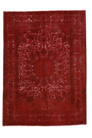 Handgeknüpfter Colored Vintage - Persien/Iran 250X343 Vintage Persischer Wollteppich Dunkelrot/Schwarz Groß Teppich 