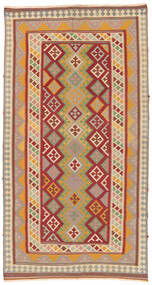  Kelim Vintage Teppich 141X270 Echter Orientalischer Handgewebter Dunkelbraun/Braun (Wolle, Persien/Iran)