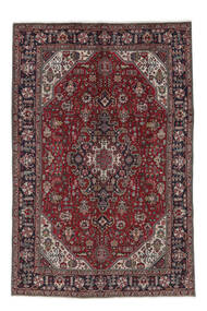  Persischer Täbriz Teppich Teppich 195X292 Schwarz/Dunkelrot (Wolle, Persien/Iran)
