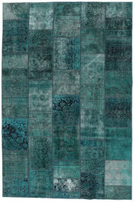  Persischer Patchwork - Persien/Iran Teppich 200X305 Dunkeltürkis/Schwarz (Wolle, Persien/Iran)