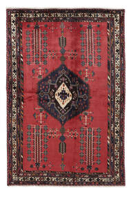  Afshar Teppich 164X240 Echter Orientalischer Handgeknüpfter Schwartz/Dunkelbraun (Wolle, Persien/Iran)