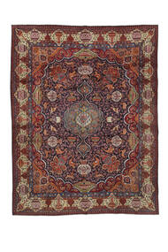  Orientalischer Kashmar Teppich Teppich 288X380 Schwarz/Dunkelrot Großer (Wolle, Persien/Iran)