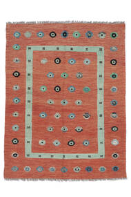  Kelim Nimbaft Teppich 151X196 Echter Moderner Handgewebter Rot/Weiß/Creme (Wolle, Afghanistan)