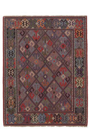  Kelim Golbarjasta Teppich 150X194 Echter Orientalischer Handgewebter Schwartz/Weiß/Creme (Wolle, Afghanistan)