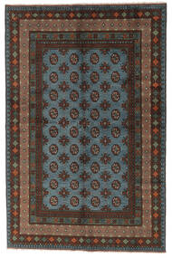  Afghan Fine Teppich 157X243 Echter Orientalischer Handgeknüpfter Schwarz/Dunkelgrün (Wolle, )