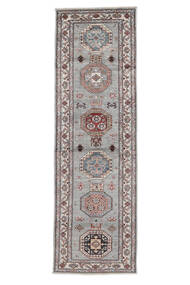 Kazak Ariana Teppich 79X262 Echter Orientalischer Handgeknüpfter Läufer Weiß/Creme/Dunkelgrau (Wolle, Afghanistan)
