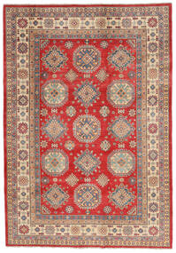  Kazak Teppich 183X265 Echter Orientalischer Handgeknüpfter Dunkelbraun/Braun (Wolle, Afghanistan)
