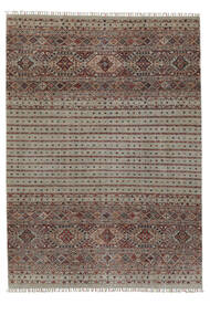 214X300 Shabargan Teppich Teppich Echter Orientalischer Handgeknüpfter Braun/Schwarz (Wolle, Afghanistan)