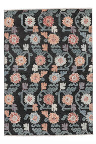 168X238 Kazak Fine Teppich Teppich Echter Orientalischer Handgeknüpfter Schwarz/Dunkelgrau (Wolle, Afghanistan)