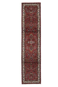  Orientalischer Mehraban Teppich Teppich 73X312 Läufer Schwarz/Dunkelrot (Wolle, Persien/Iran)