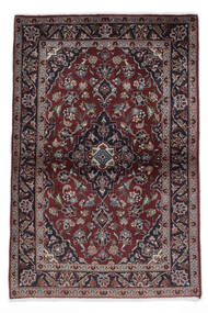  Keshan Teppich 97X148 Echter Orientalischer Handgeknüpfter Schwartz/Dunkelbraun (Wolle, Persien/Iran)