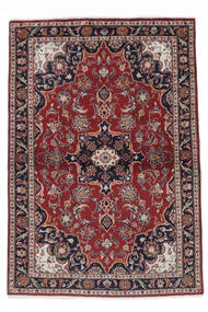  Keshan Teppich 110X161 Echter Orientalischer Handgeknüpfter Dunkelbraun/Dunkellila (Wolle, Persien/Iran)