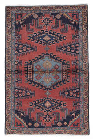 Wiss Teppich 96X152 Echter Orientalischer Handgeknüpfter Schwartz/Dunkelbraun (Wolle, Persien/Iran)