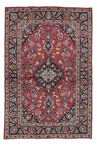  Keshan Teppich 99X148 Echter Orientalischer Handgeknüpfter Schwartz/Dunkelbraun (Wolle, Persien/Iran)