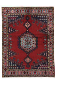  Wiss Teppich 151X205 Echter Orientalischer Handgeknüpfter Schwartz/Dunkelrot/Weiß/Creme (Wolle, Persien/Iran)