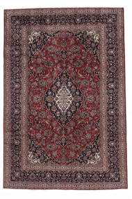  195X290 Maschad Teppich Teppich Schwarz/Dunkelrot Persien/Iran 