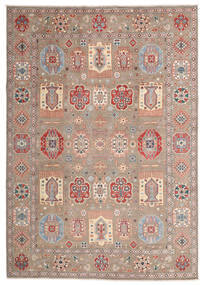  249X349 Kazak Fine Teppich Handgeknüpfter Teppich Braun/Beige Afghanistan 