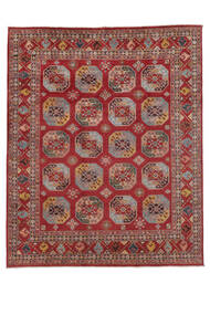 Echter Teppich Kazak Fine Teppich 242X296 Dunkelrot/Braun (Wolle, Afghanistan)